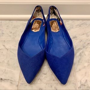 Ted Baker London flats blue size 38.5 or 8.5US